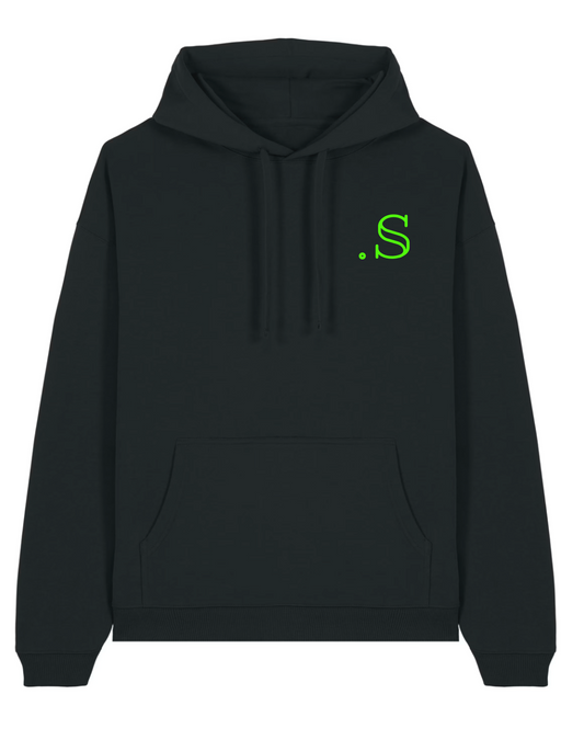 Hoodies "Green Pulse" Noir